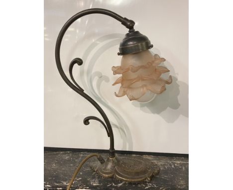 ART NOVEAU TABLE LAMP 37CMS (H) APPROX