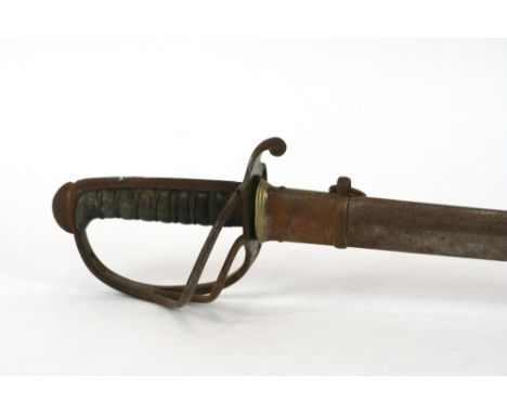 A Victorian dress sword, by Wilkinson of Pall Mall, having pierced basket hilt and shagreen grip, contained in a metal scabba