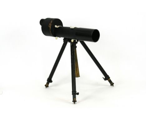 The Charles Frank Prismatic telescope, 22x50 lens, on tripod stand, 36cm long