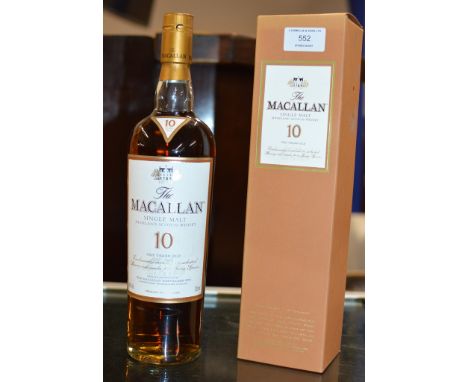 THE MACALLAN 10 YEARS OLD SINGLE MALT HIGHLAND SCOTCH WHISKY, WITH PRESENTATION BOX - 700ML, 40% VOL    