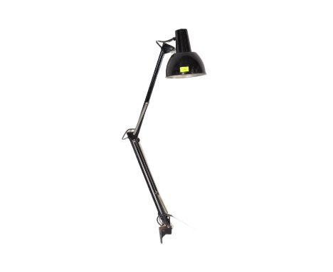 A vintage retro mid 20th century circa. 1960's anglepoise wall mounted lamp. The lamp having conical shade with articulated a
