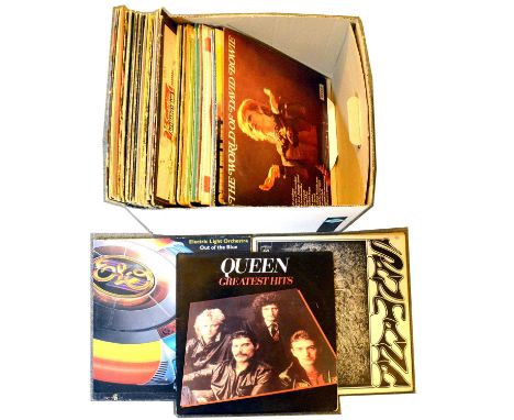 Rock and Pop LP vinyl music records, forty-one including Steve Miller Band; The Doors; Patti Smith; Neil Young; David Bowie; 