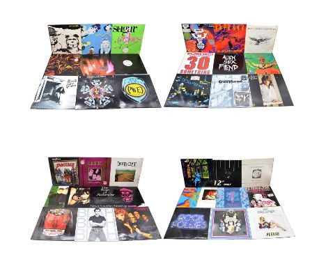 LP and 12" vinyl records, thirty eight 1980s and 1990s including Miranda Sex Garden; The Sugar Cubes; Voice of the Beehive; B