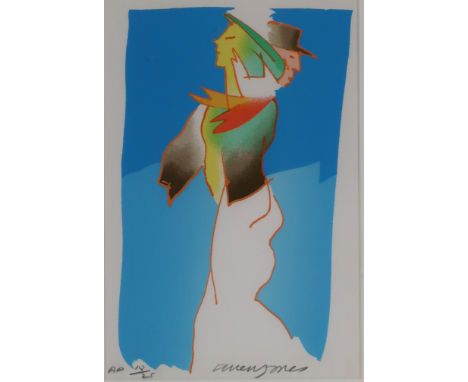 ALLEN JONES RA (BRITISH b.1937) GUEST APPEARANCE Lithograph, signed lower right (in pencil), numbered 10/25, 20.5 x 13.5cm (8
