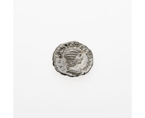 OBVERSE: Draped bust (right); REVERSE: Luna with cresent on head and cloak floating around her head, in biga (left); RIC 379c