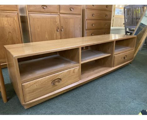 Ercol low TV cabinet, 155cm long x 43cm depth x 44 cm high 