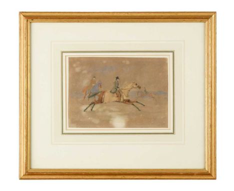 Henry Alken (1785-1851) Horses out exercisingwatercolour on paper14 x 20cmProvenance:With St Helier Galleries Ltd, Channel Is