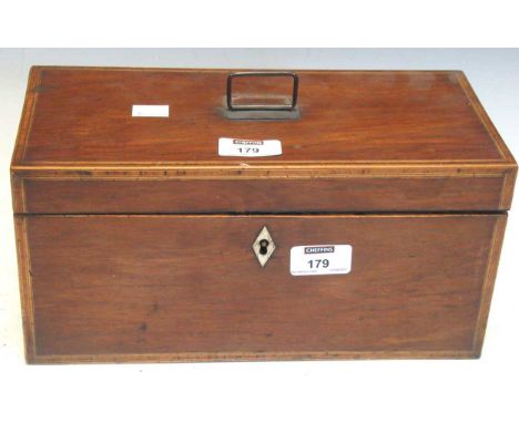 A partridge wood tea caddy, 15 x 30 x 15cmProvenance:Collection of Mike Handford, 'Hillsleigh', Burford, Oxfordshire