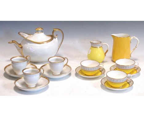 Two Royal Worcester part bone china services, including teacups, saucers, teapots, milk jugs, etc