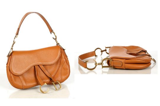 tan dior saddle bag