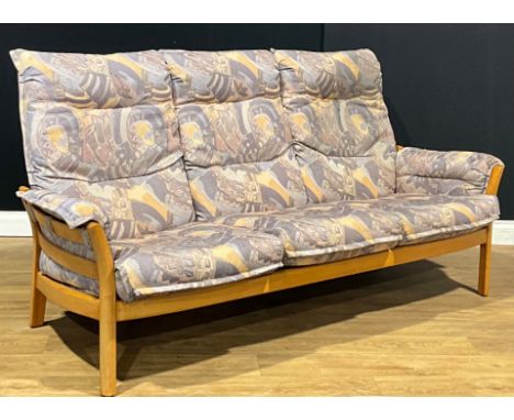 An Ercol Saville sofa, model 9303, 96cm high, 194cm wide, the seat 163cm wide and 54cm deep 