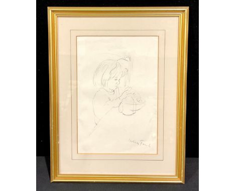 Thomas O'Donnell (1944-2020)Portrait of an Eighteenth Century Gentlemansigned, charcoal sketch, 26cm x 17cm 