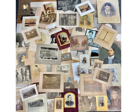 A box of vintage photographs, 19th and 20th century 