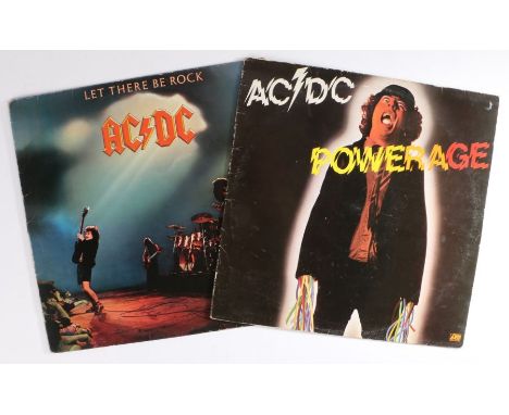 2 x AC/DC LPs. Let There Be Rock (K 50366). Powerage (K 50483).