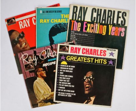 5 x Ray Charles LPs. The Ray Charles Story (HA-K 8024). The Exciting Years (ALL 762). Modern sounds In Country And Western Mu