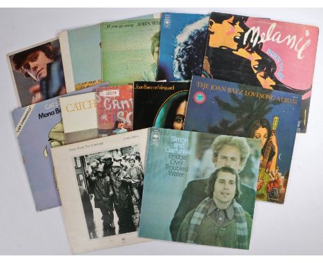 12 x Folk/Rock LPs. to include Donovan - What's Bin Did And What's Bin Hid (NPL18117). Bob Dylan - More Bob Dylan Greatest Hi