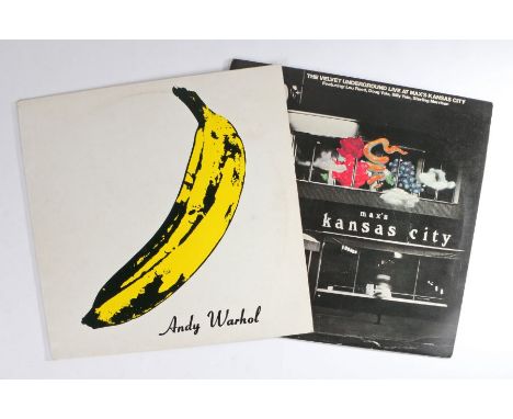 2 x The Velvet Underground LPs. The Velvet Underground And Nico (SPELP 20), reissue. Live At Max's Kansas City (K 30022).