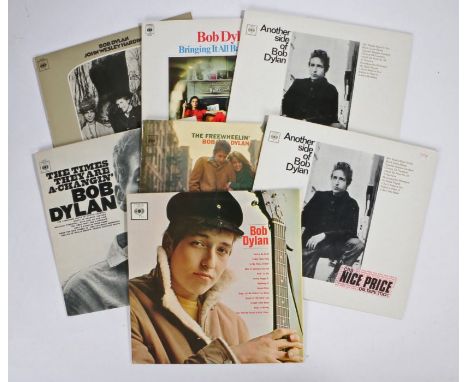 7 x Bob Dylan LPs. Another Side Of Bob Dylan (32034), reissue (x2). Bringing It All Back Home (32344), reissue. Bob Dylan (62