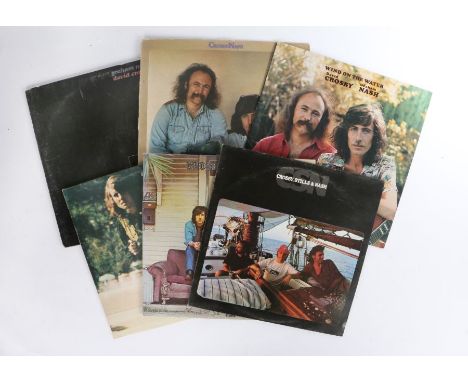 5 x Rock LPs. Crosby And Nash (3) - Graham Nash David Crosby (K 50011), die-cut sleeve.Wind On The Water (2310 428). Whistlin