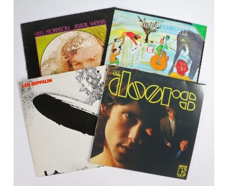 4 x Rock LPs. The Band - Music From Big Pink (GO 2001), reissue. The Doors - The Doors (8122-79865-0), reissue on 180g vinyl.