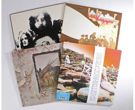 4 x Led Zeppelin LPs. Led Zeppelin II (K 40 037), reissue, gatefold sleeve. Led Zeppelin III (8122796576), remastered reissue