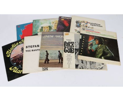 9 x Folk /Rock LPs. Donovan (4). Fairy Tale (NPL 18128). Universal soldier. The World Of Donovan. Sunshine Superman (NPL 1818