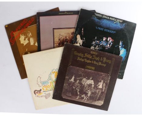 5 x Rock LPs. Buffalo Springfield - The Beginning (K 30028). Crosby/Stills /Nash/Young (3) - Deja Vu (K50001), textured sleev
