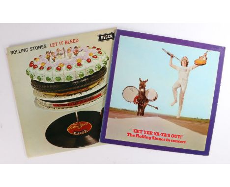 2 x Rolling Stones LPs. Let It Bleed (SKL 5025) first pressing. Get Yer Ya-Ya's Out! (SKL 5065), first pressing.