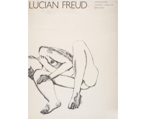 Lucian Freud (1922-2011) after.Hayward Gallery Exhibition PosterOffset lithograph, 1974, from the edition of unknown size, pu