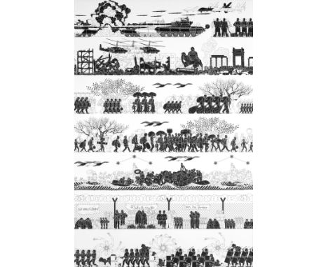 Ai WeiWei (b.1957)The Odyssey (Good Fences Make Good Neighbours)Offset lithograph, 2017, the edition was 1000, on wove paper,