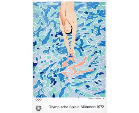 δ David Hockney (b.1937)Olympische Spiele München, 1972 (Baggott 34)Lithograph printed in colours, 1972, printed by Matthieu,