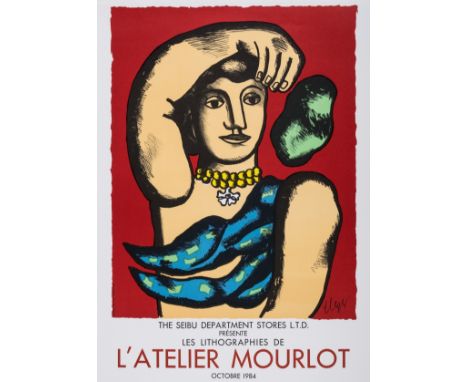 Fernand Léger (1881-1955) after.Poster for L'Atelier MourlotLithograph printed in colours, 1984, printed by Mourlot, Paris, p