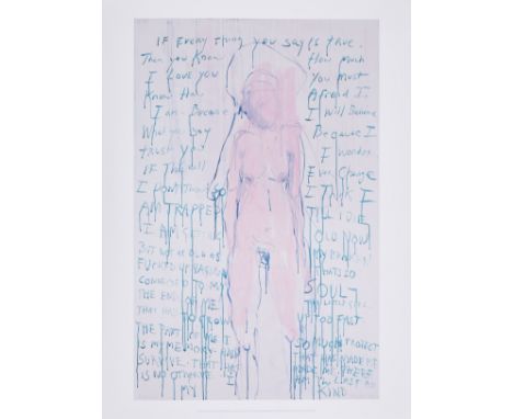 Tracey Emin (b.1963) after.I Am the Last of My Kind (Royal Academy Exhibition poster)Offset lithograph printed in colours, 20