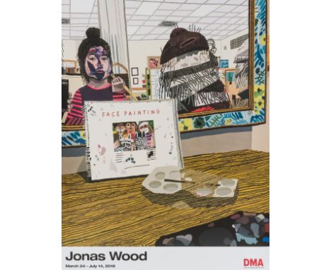 NO RESERVE Jonas Wood (b.1977)Face PaintingOffset lithograph printed in colours, 2019, from the edition of unknown size, co-p