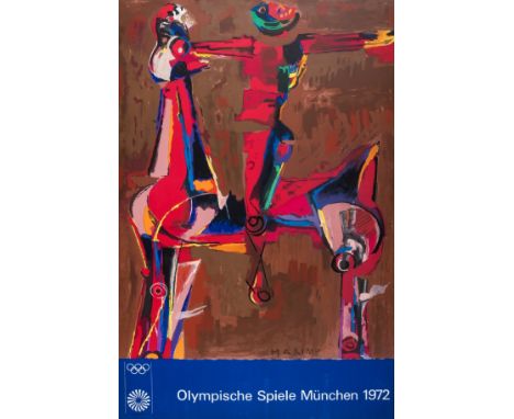 δ Marino Marini (1901-1980)Olympische Spiele München 1972 PosterOffset lithograph printed in colours, 1972, from the edition 