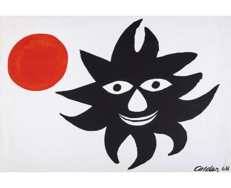 Alexander Calder (1878-1976) after.Red SunLithograph printed in colours, 1968, from the edition of unknown size, published by