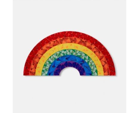 δ Damien Hirst (b.1965)H7-1. Butterfly Rainbow (Large)Laminated gicleé in colours on aluminium panel, 2020, with the artist's