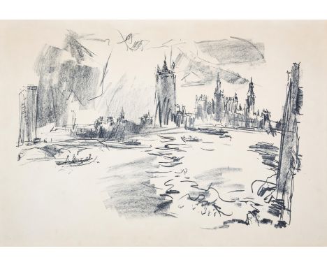 δ Oskar Kokoschka (1886-1980)Houses of ParliamentLithograph, 1967, a proof aside from the edition of 75, on wove paper, the f