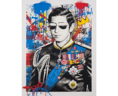 δ Mr Brainwash (b.1966)Long Live The KingScreenprint in colours, 2023, signed in pencil, numbered from the edition of 816, on