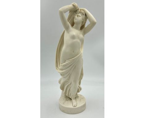 Copeland Parian ware of L'Allegro impressed Ceramic and Crystal Palace Art Union Pub March 1864. J.H Baily. S measuring appro
