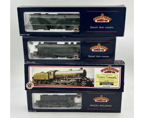 Bachmann K3 61949 BR lined black late crest stepped tender 32-277, B1 61010 Wildebeeste BR lined black (non electric generato