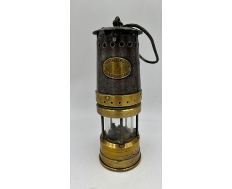 Patterson Lamps Ltd type GTL 9 miner's lamp stamped 5 Gateshead-on-Tyne.