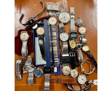 A quantity of vintage watches to include Timex, Accurist, Smiths Empire etc. All untested.