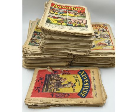 A quantity of 409 'Adventure' comics (1930s -1950s) by D.C. Thomson &amp; Co Ltd and John Leng &amp; Co Ltd to include four s