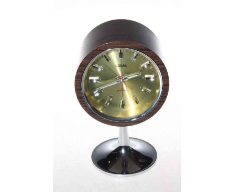 Japanese coral retro space clock, 20cm