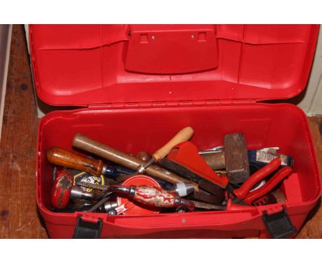 Box of assorted tools