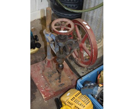 Vintage hand operated pillar drill
