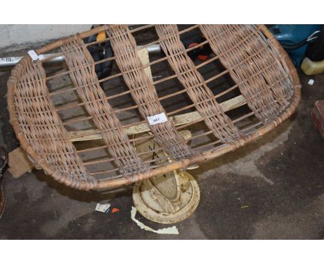 Vintage Salter weighing scales with basket top possibly for weighing babies