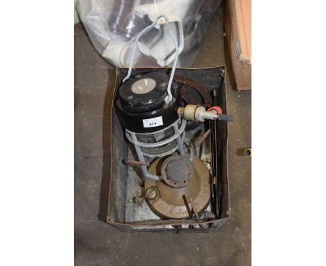 A vintage SVEA stove and other items