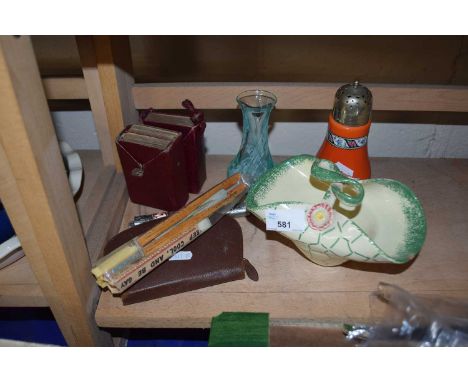 Mixed Lot: Caithness vase, other ceramics,  manicure sets, Book of Common Prayer etc